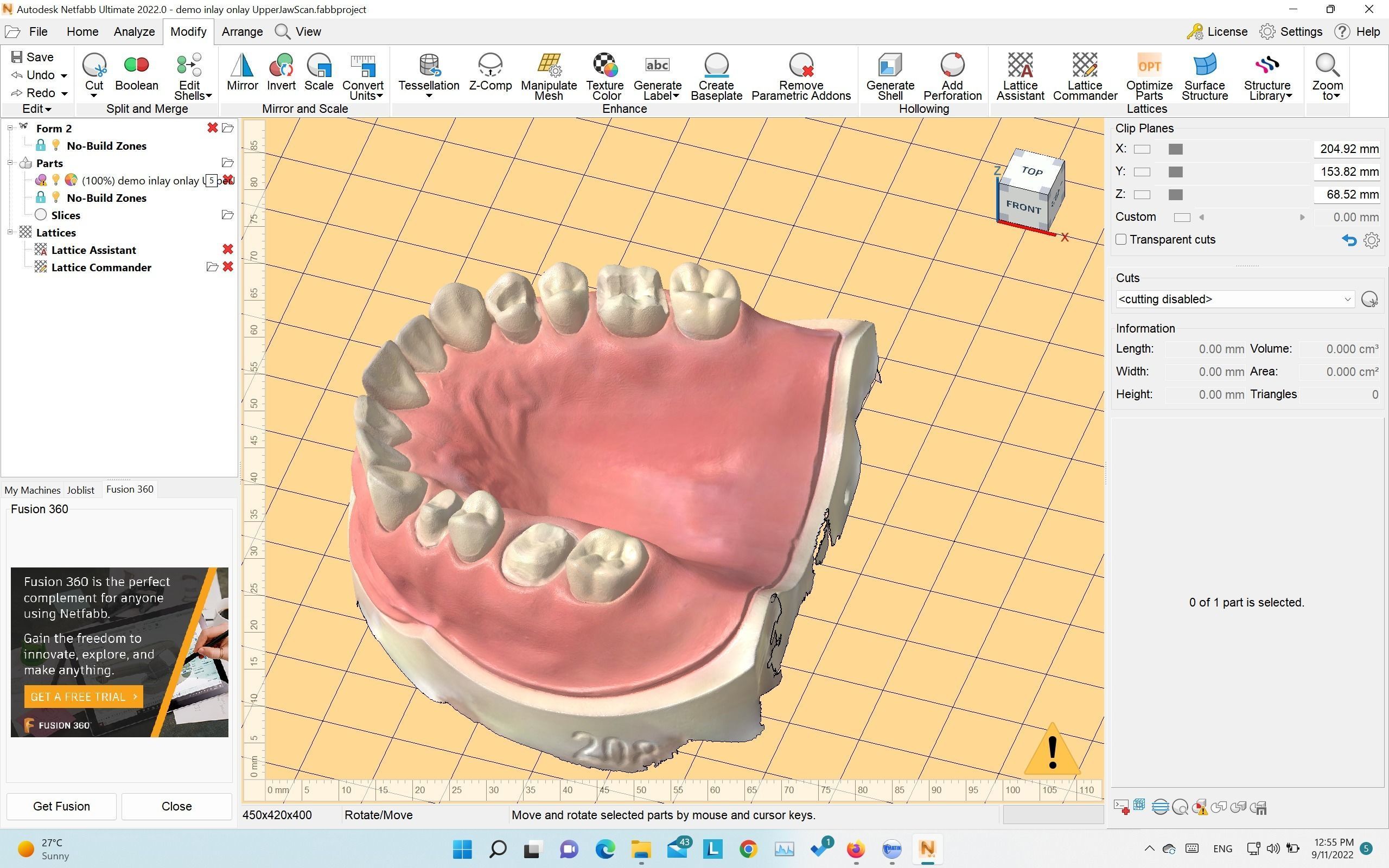 Demo model for exocad   3shape   3d print  3D print model_7