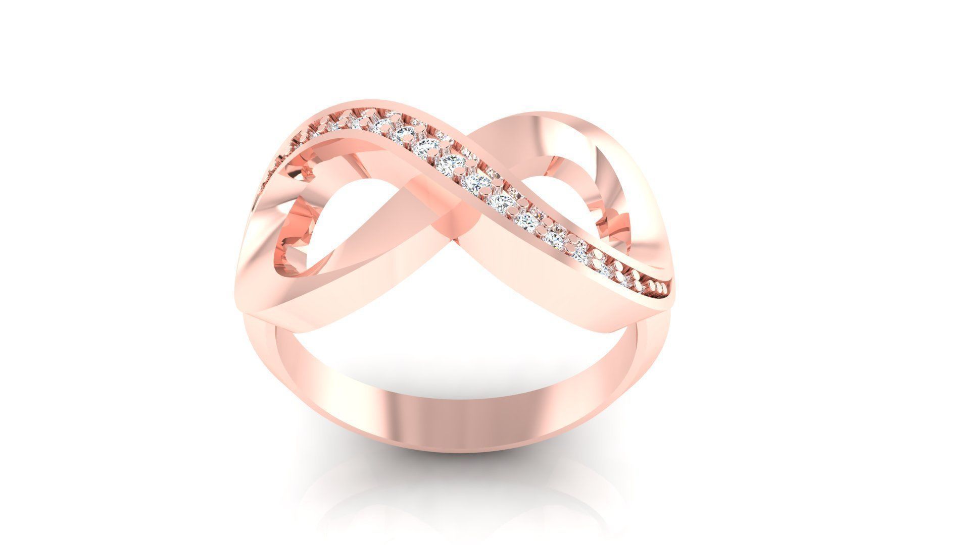 Ring M50 The luxury female ring with gems wedding 3D print model_14