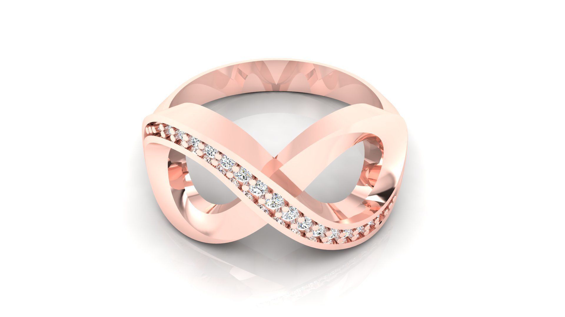 Ring M50 The luxury female ring with gems wedding 3D print model_11