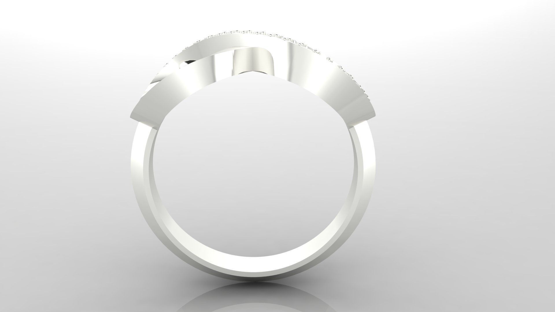 Ring M50 The luxury female ring with gems wedding 3D print model_35