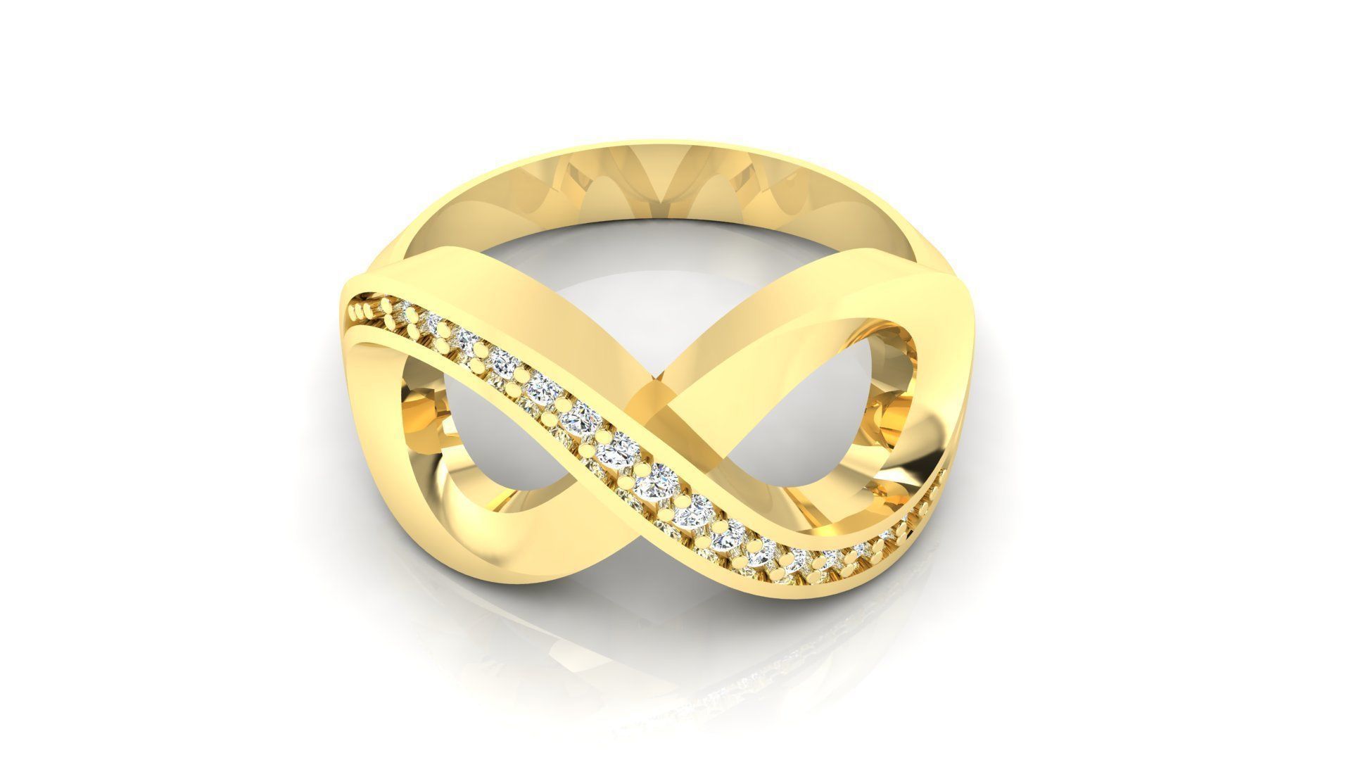 Ring M50 The luxury female ring with gems wedding 3D print model_4