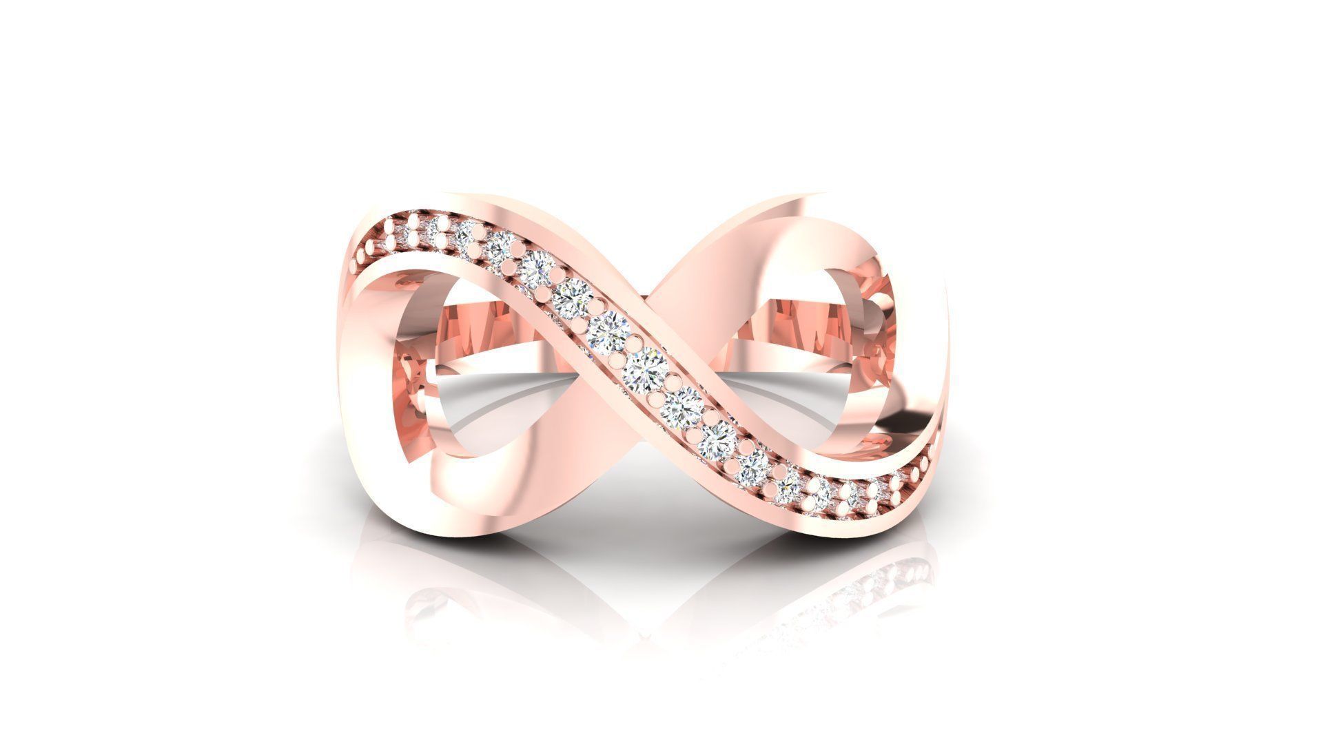 Ring M50 The luxury female ring with gems wedding 3D print model_10