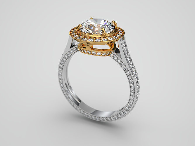 diamond ring 3D print model