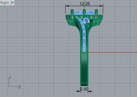 Oval Halo Diamond Ring 1734 3D print model 3D print model_6