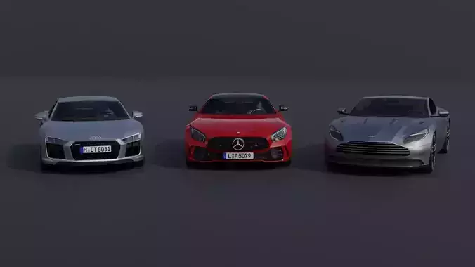 Sports Car Pack  3D Model Collection