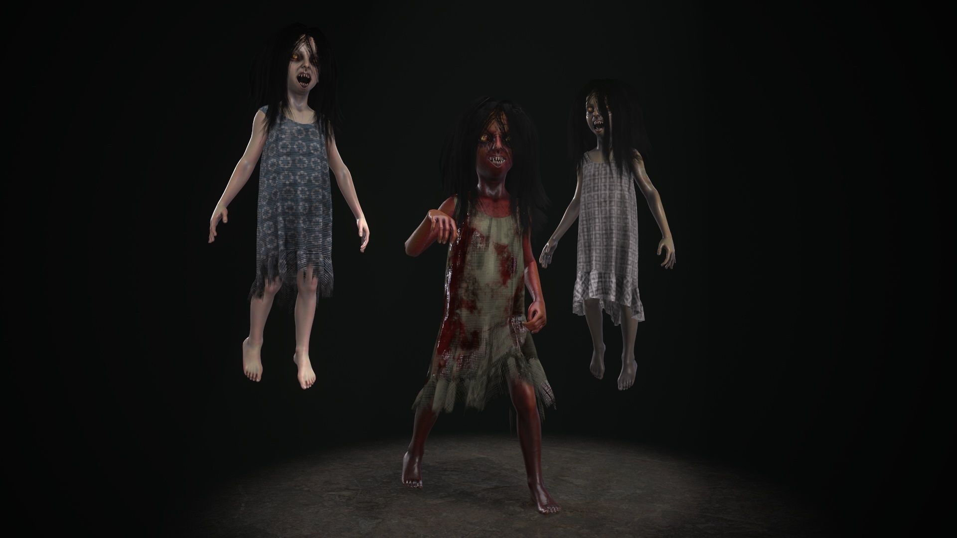 Ugly Kid 3 Low-poly 3D model_8