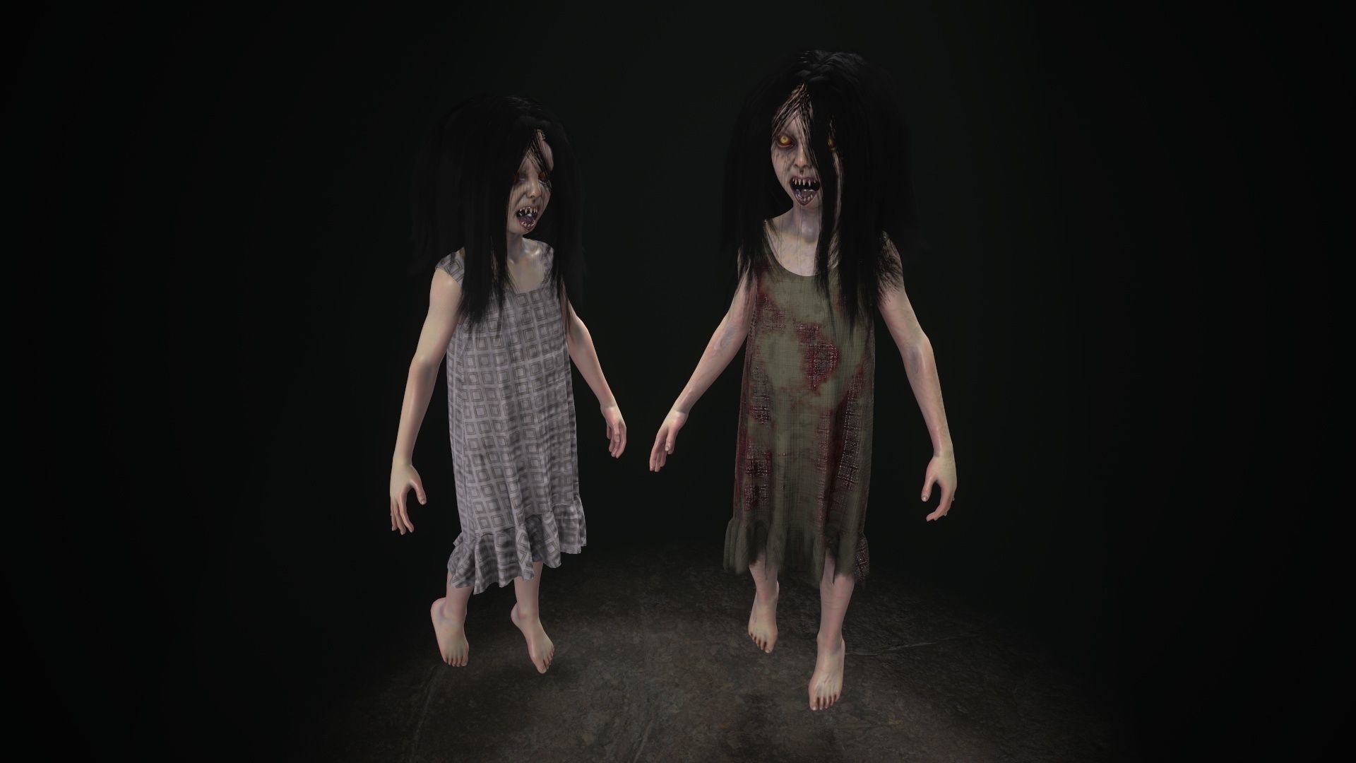 Ugly Kid 3 Low-poly 3D model_10