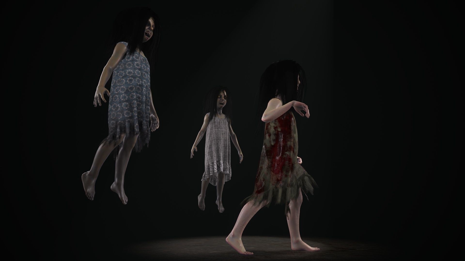 Ugly Kid 3 Low-poly 3D model_13