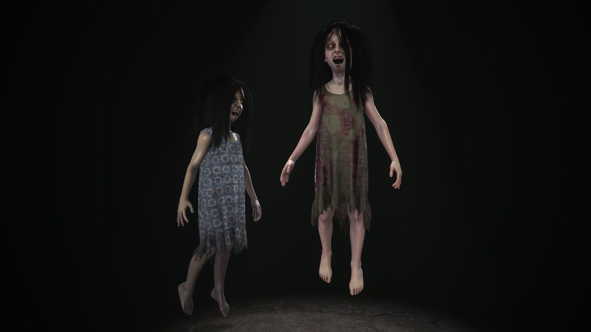 Ugly Kid 3 Low-poly 3D model_9