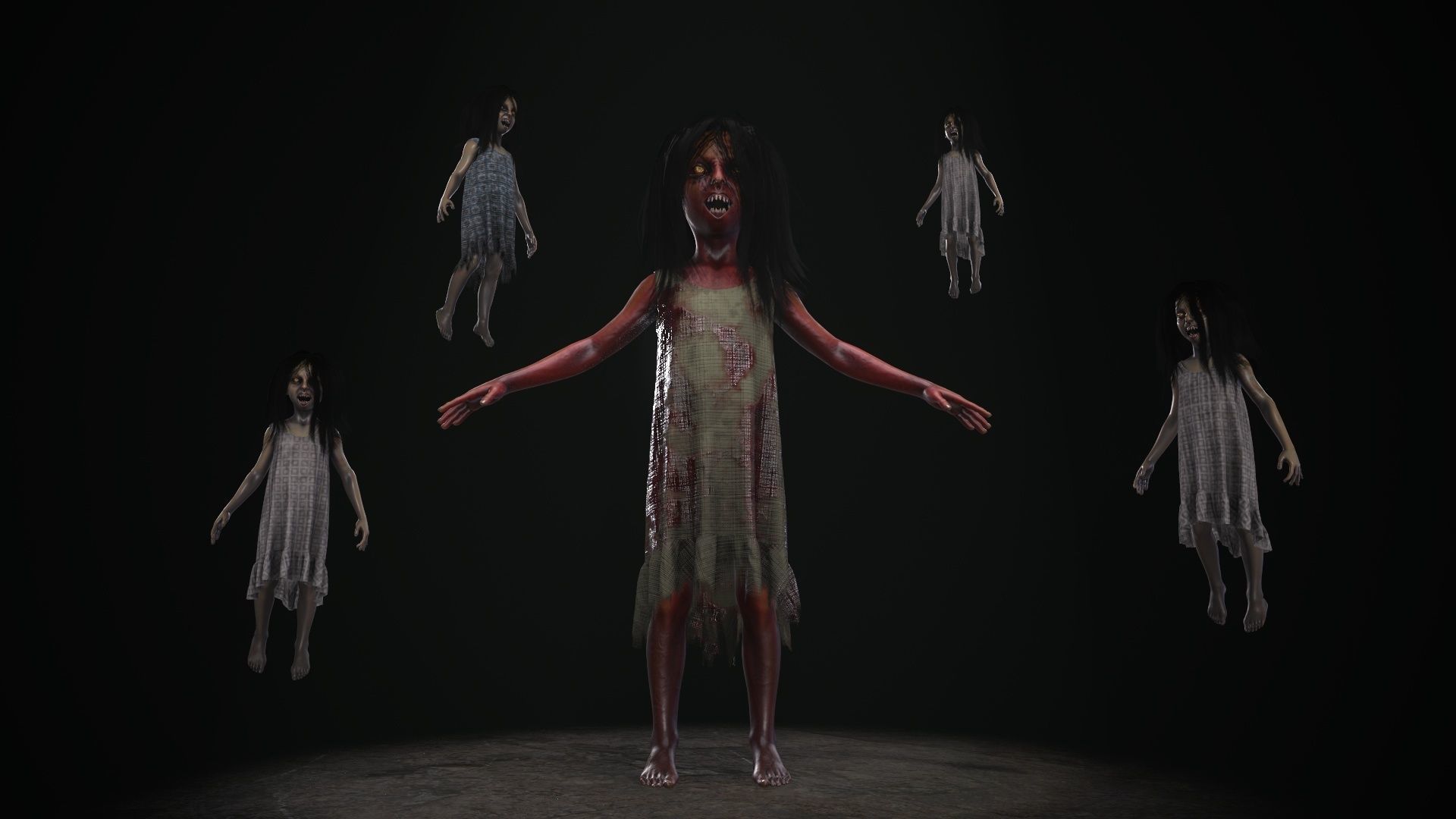 Ugly Kid 3 Low-poly 3D model_5