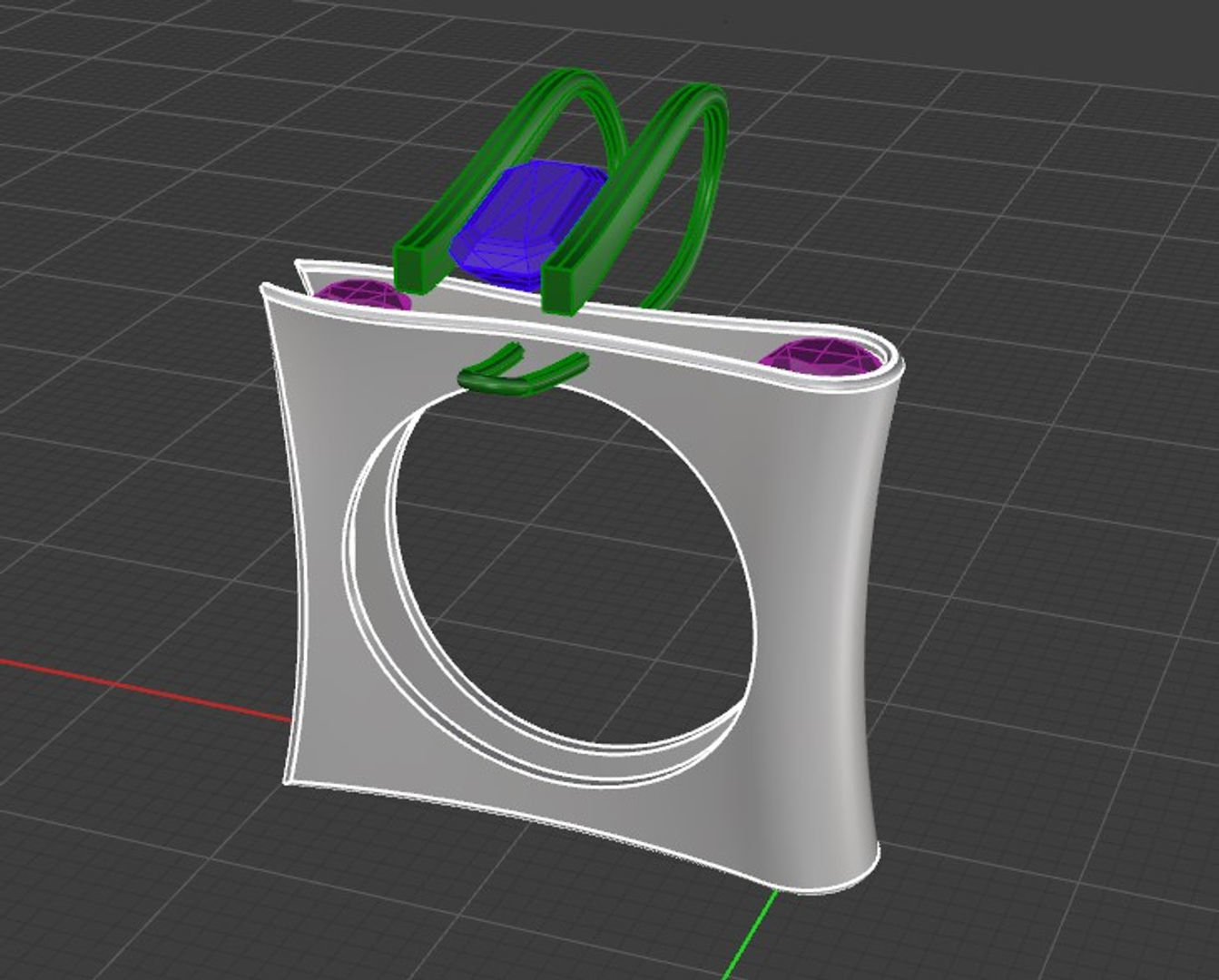 tension ring 3D print model_2