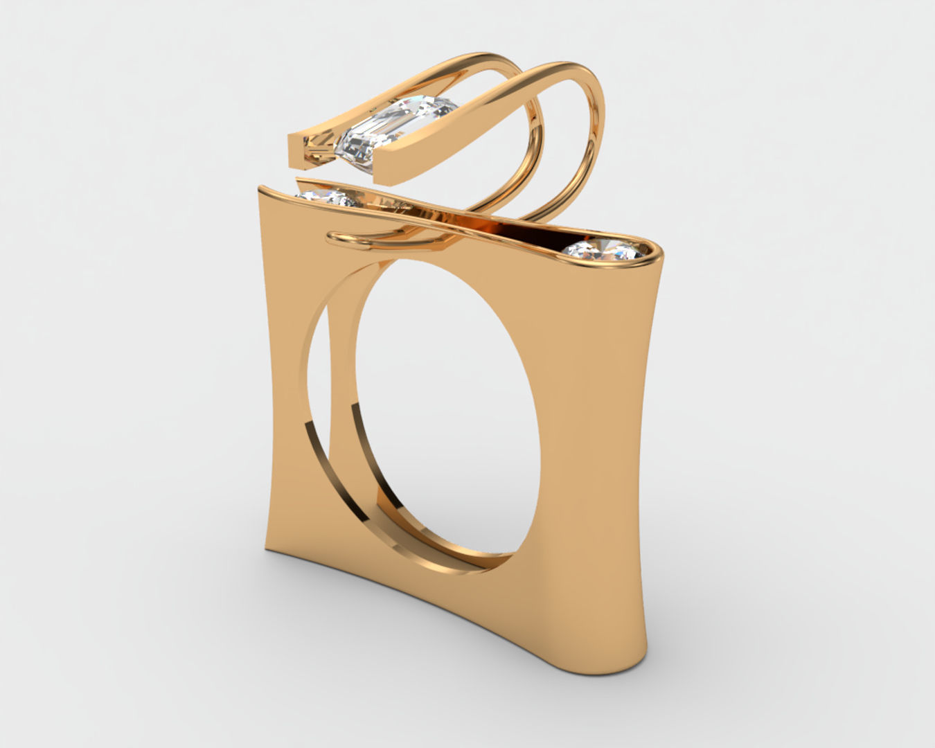 tension ring 3D print model_1
