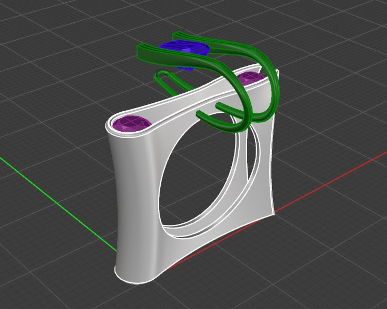 tension ring 3D print model_3