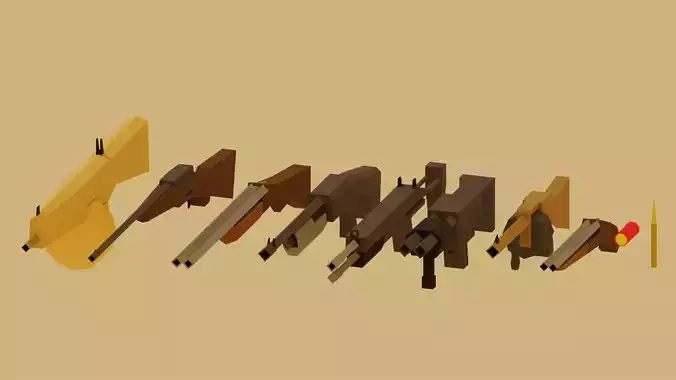 Shotgun Pack 3D model