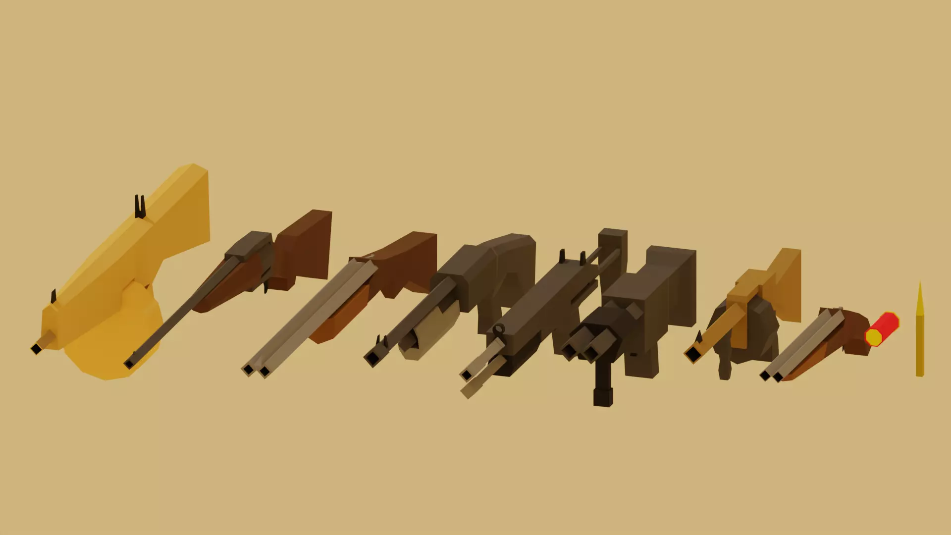 Shotgun Pack 3D model