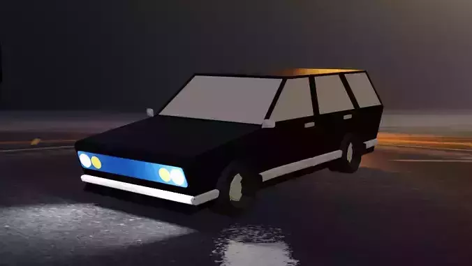 Datsun Low Poly Models