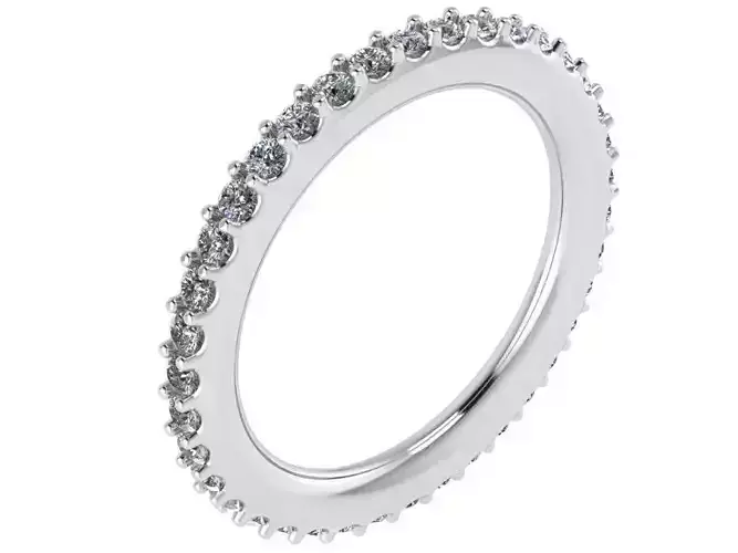 Oval Diamond  Bridge Ring 1735 3D print model 