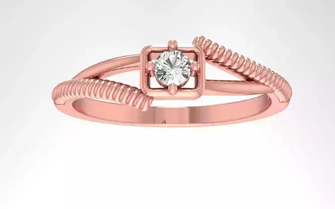 Solitaire Wedding Engagement Women Band Ring