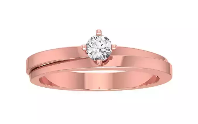 Solitaire Wedding Engagement Women Band Ring
