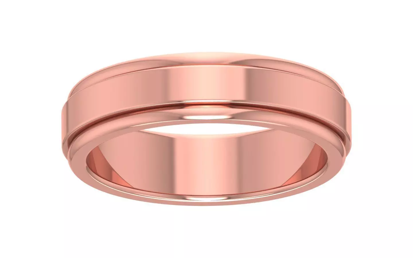 Solitaire Wedding Engagement Women Band Ring 3D print model