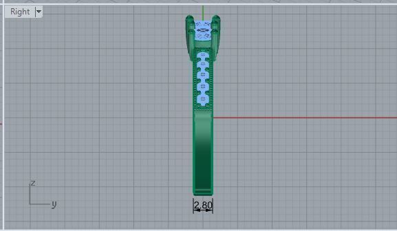 3-Stone Diamond Engraved Ring 1737 3D print model 3D print model_6