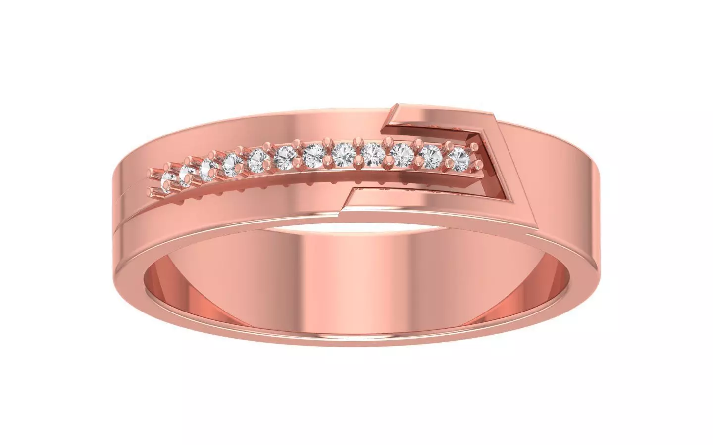 Solitaire Wedding Engagement Women Band Ring 3D print model