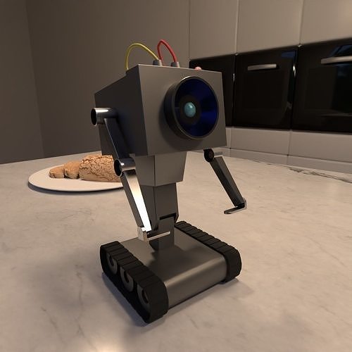 Rick and Morty Butter Robot Rextured Rigged and Animated 3D model