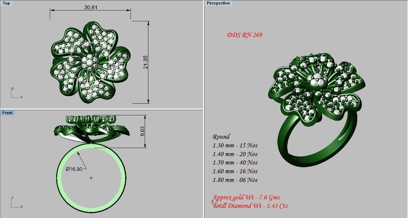 Ring - 269 3D print model_3