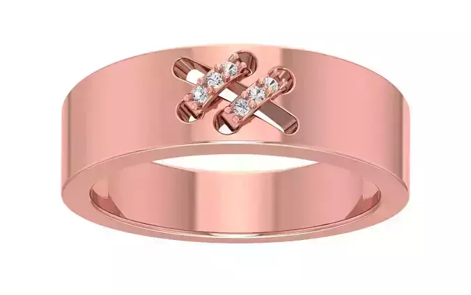 Solitaire Wedding Engagement Men Band Ring