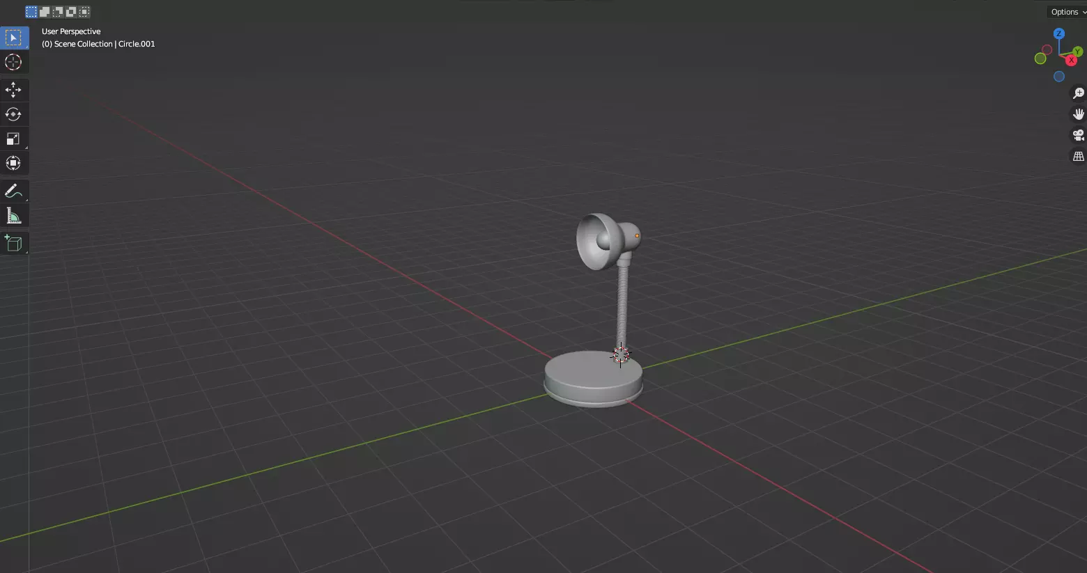 Simple Lamp 3D model_0