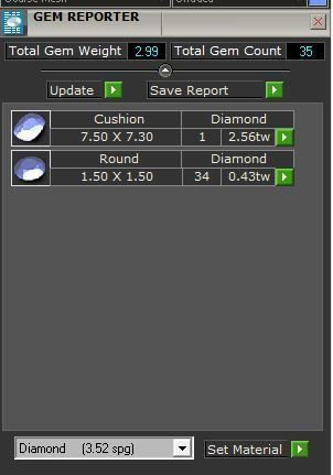 Oval Diamond Ring with Brilliant Stones 1740 3D print model 3D print model_8