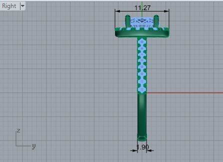 Oval Diamond Ring with Brilliant Stones 1740 3D print model 3D print model_6