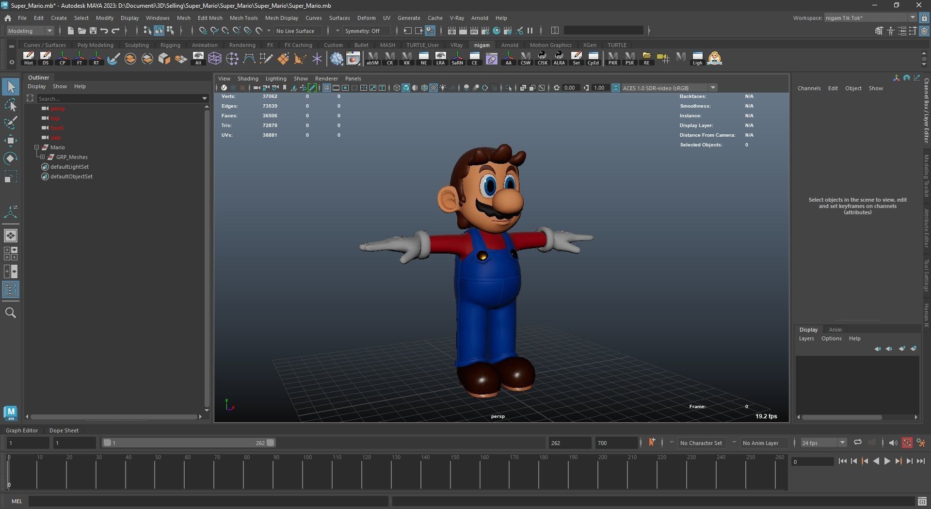 Mario Luigi And Yoshi From Game Low-poly 3D model_17