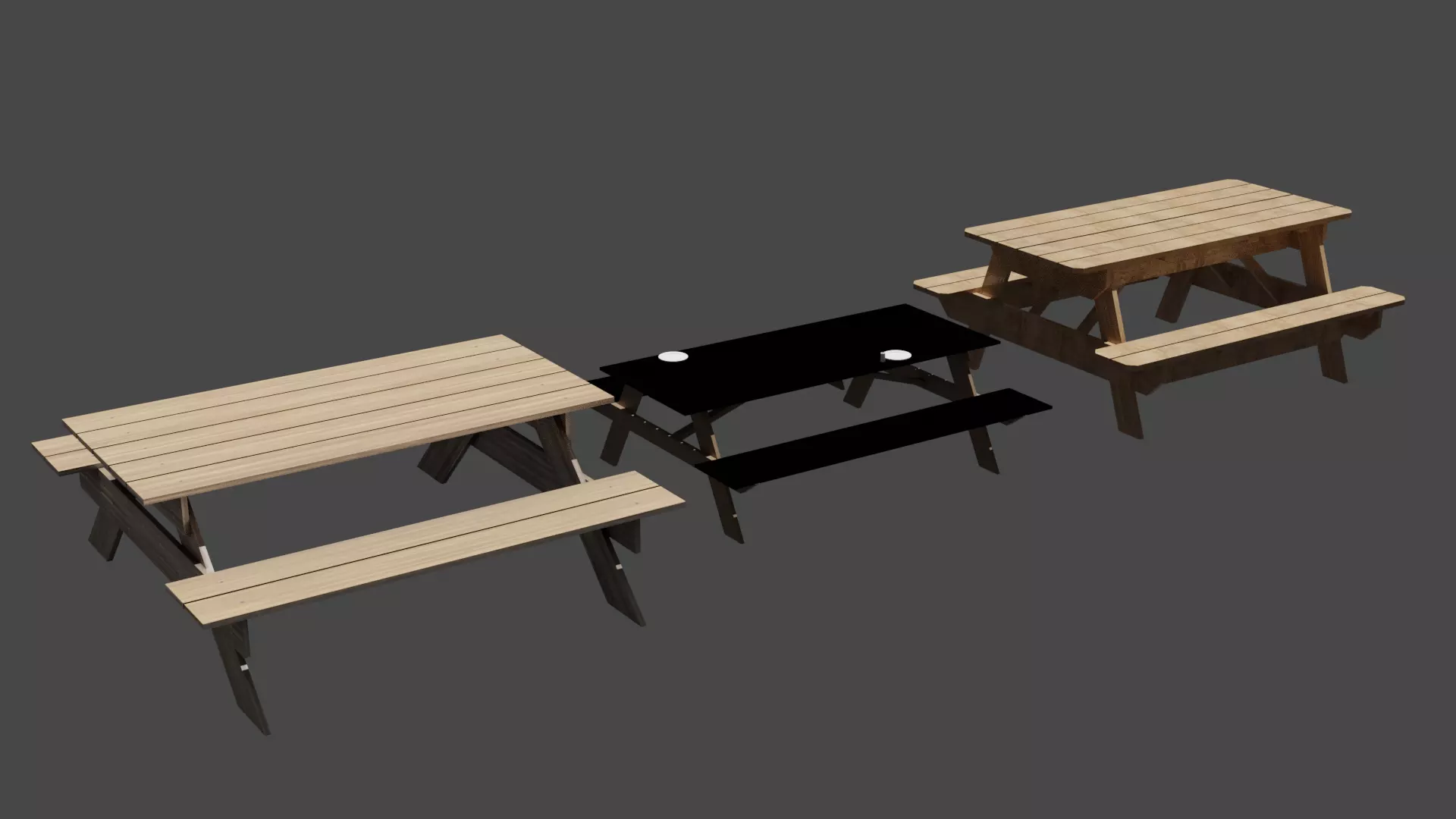 BENCHS PACK 3D model_0