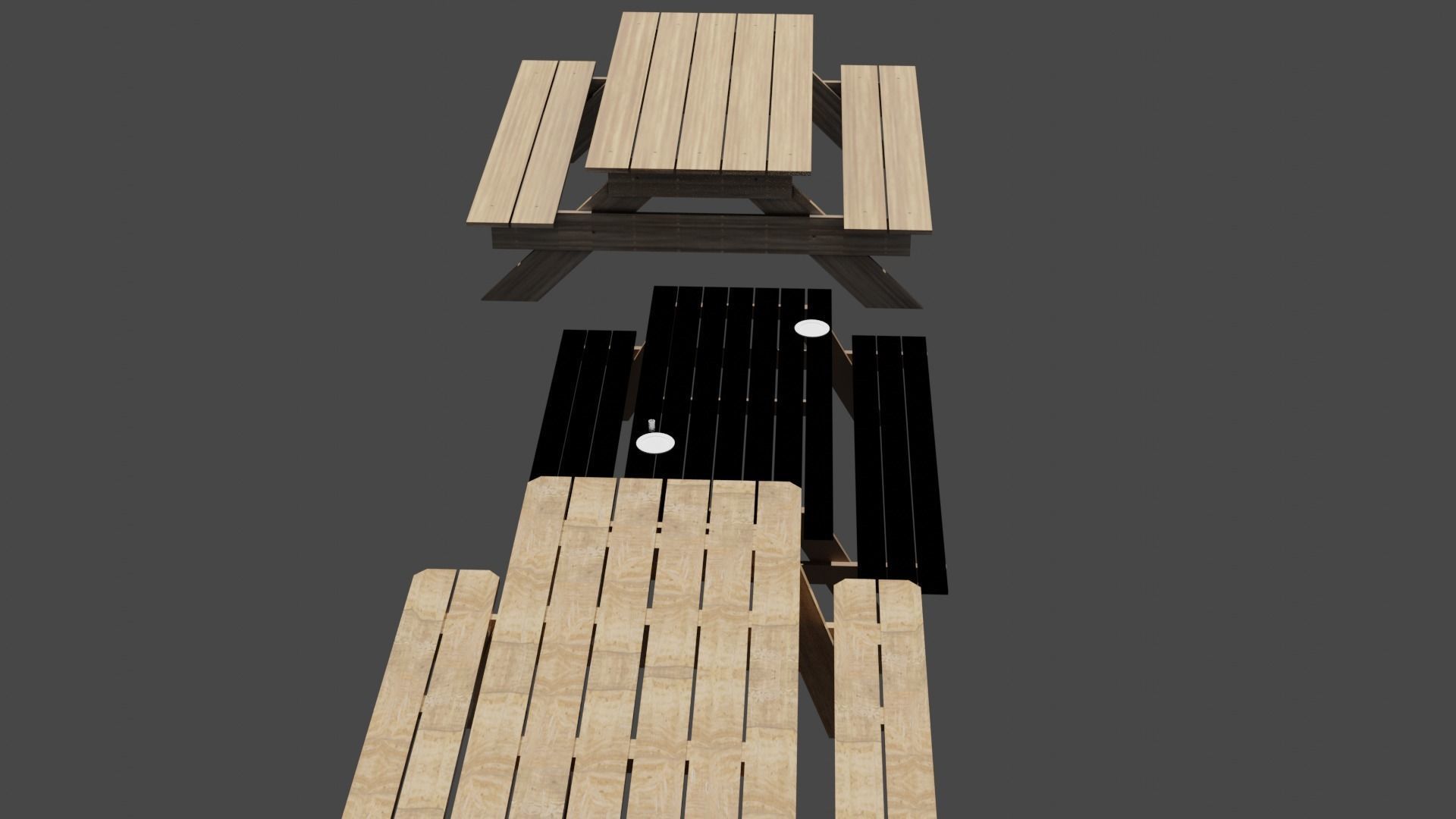 BENCHS PACK 3D model_1