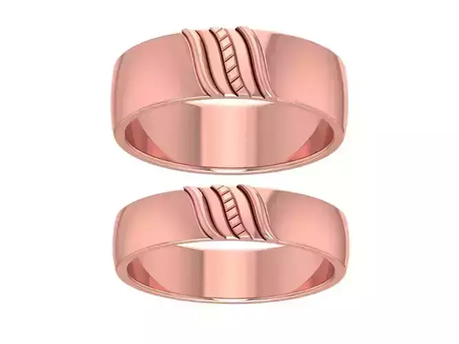 Solitaire Wedding Engagement Couple Band Ring