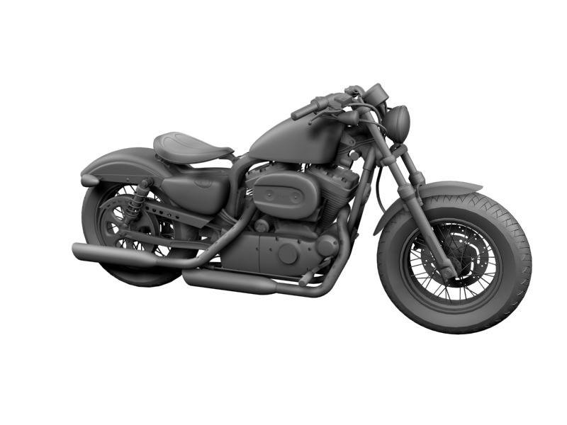 Harley-Davidson XL1200 Sportster Forty-Eight 2014 3D model_21