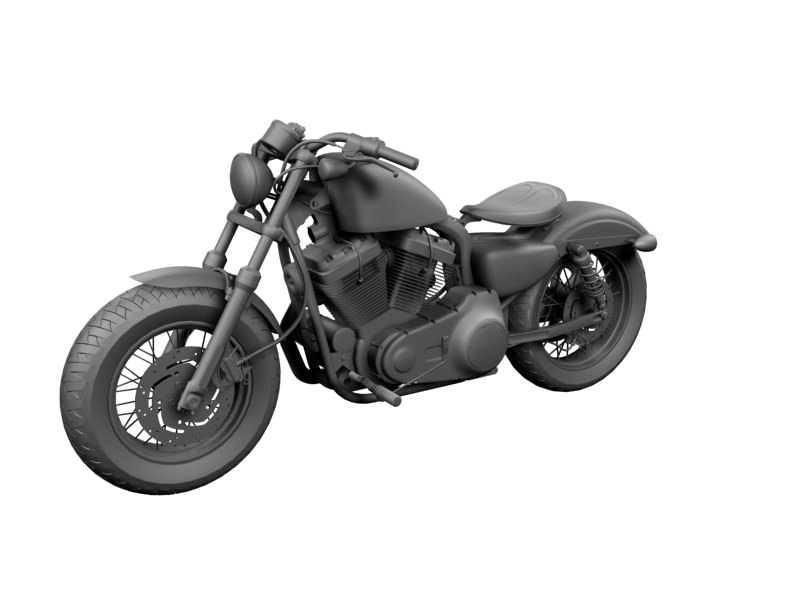 Harley-Davidson XL1200 Sportster Forty-Eight 2014 3D model_13