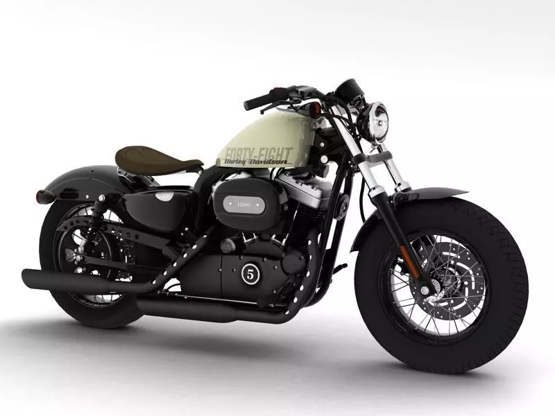 Harley-Davidson XL1200 Sportster Forty-Eight 2014 3D model_0