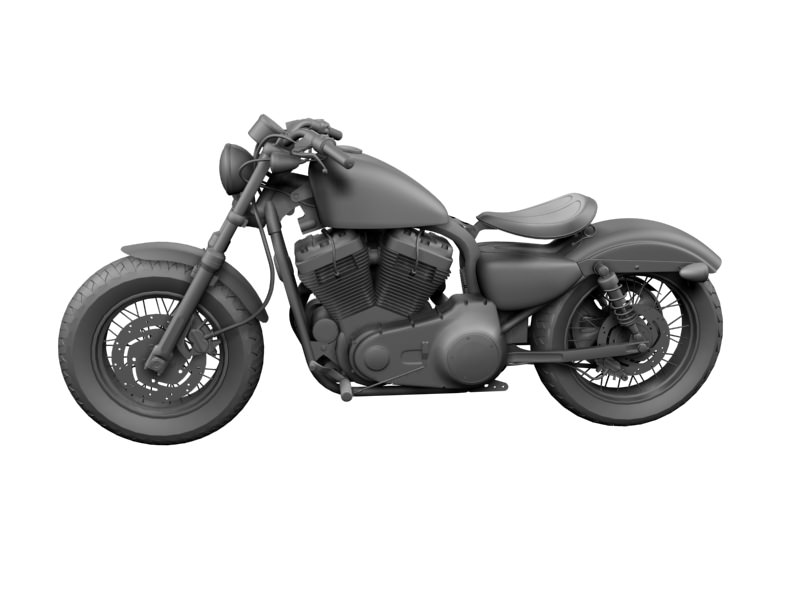 Harley-Davidson XL1200 Sportster Forty-Eight 2014 3D model_12