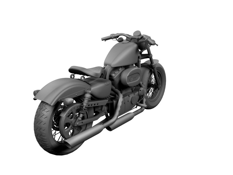 Harley-Davidson XL1200 Sportster Forty-Eight 2014 3D model_17