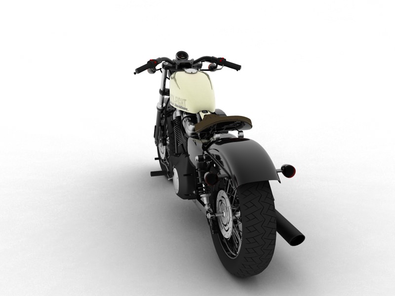 Harley-Davidson XL1200 Sportster Forty-Eight 2014 3D model_4