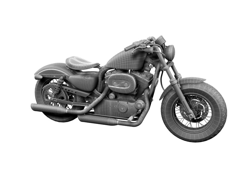 Harley-Davidson XL1200 Sportster Forty-Eight 2014 3D model_18