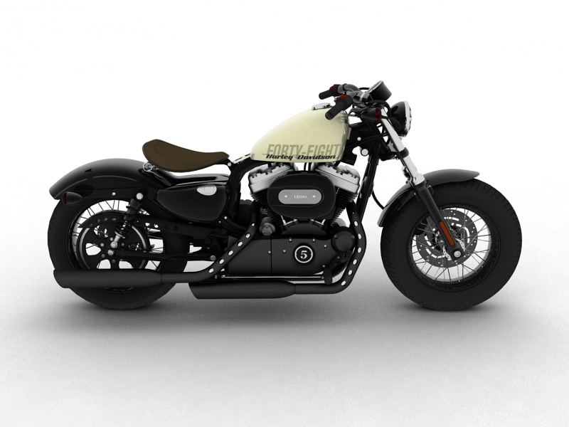 Harley-Davidson XL1200 Sportster Forty-Eight 2014 3D model_15