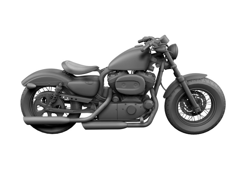 Harley-Davidson XL1200 Sportster Forty-Eight 2014 3D model_6
