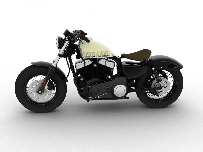 Harley-Davidson XL1200 Sportster Forty-Eight 2014 3D model_5