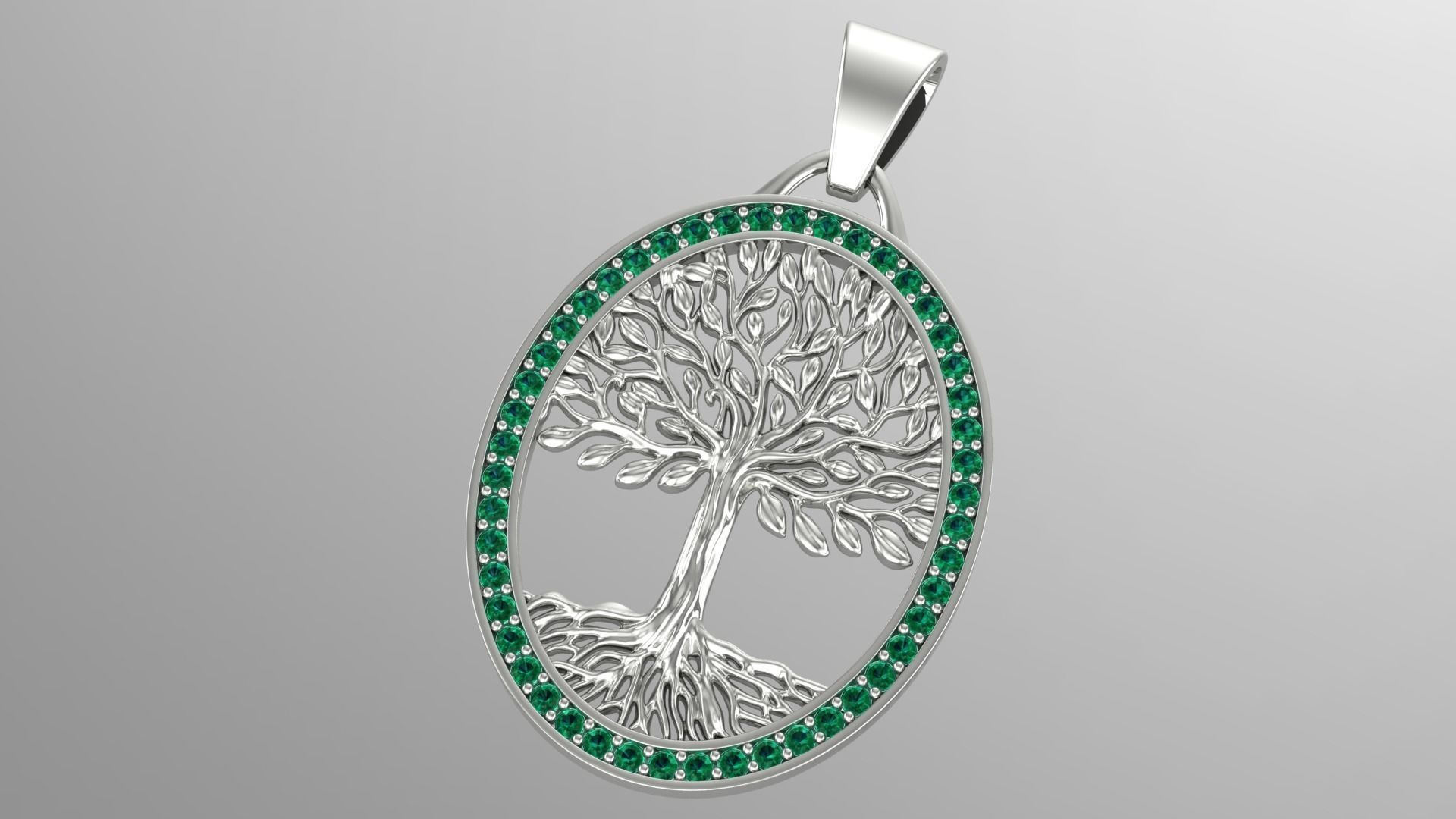 Tree of Life Oval 3D print model_2