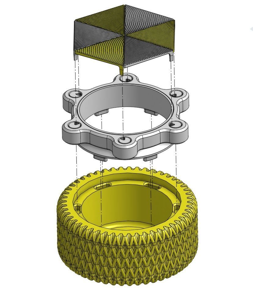 Mechanical Bowl 3D print model_2