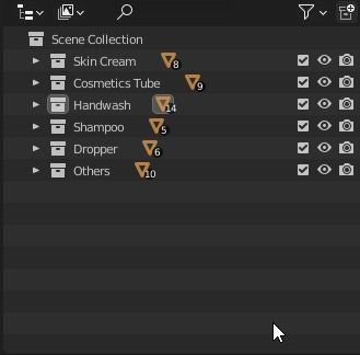 High Quality Cosmetics Bathroom Accessories 3D Model Set  3D model_7