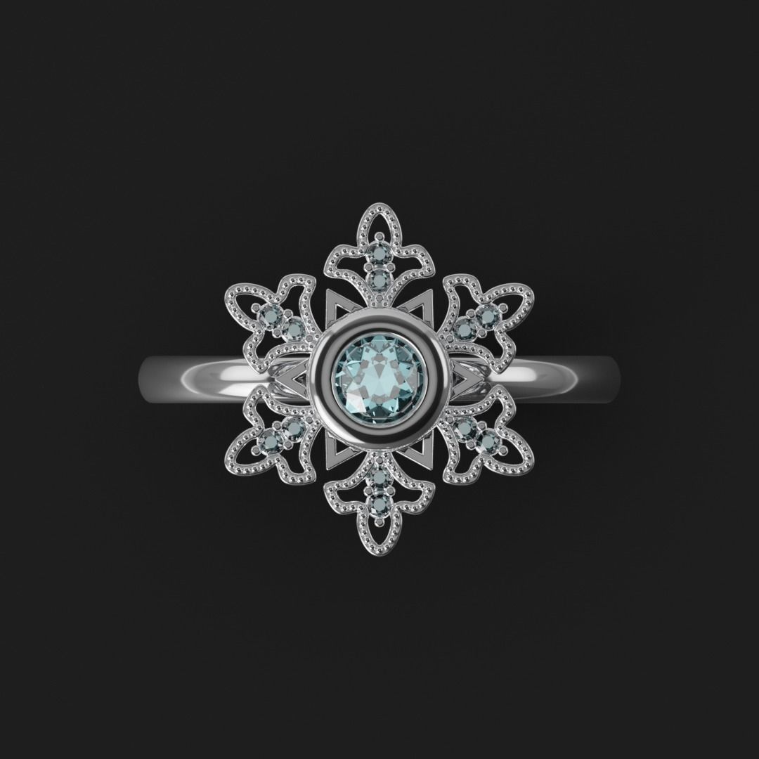 011 SnowFlake 3D print model_1